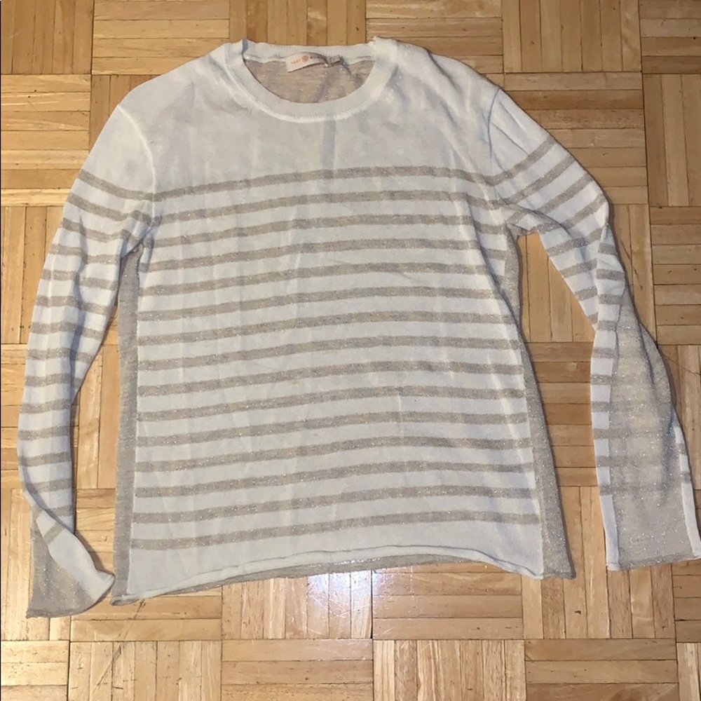 Tory Burch light sweater Super glittery